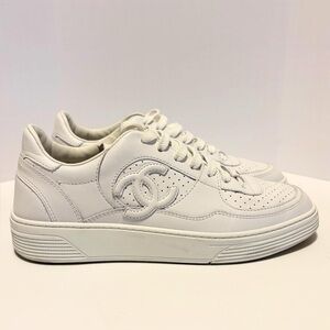CHANEL Leather Boy Trainers